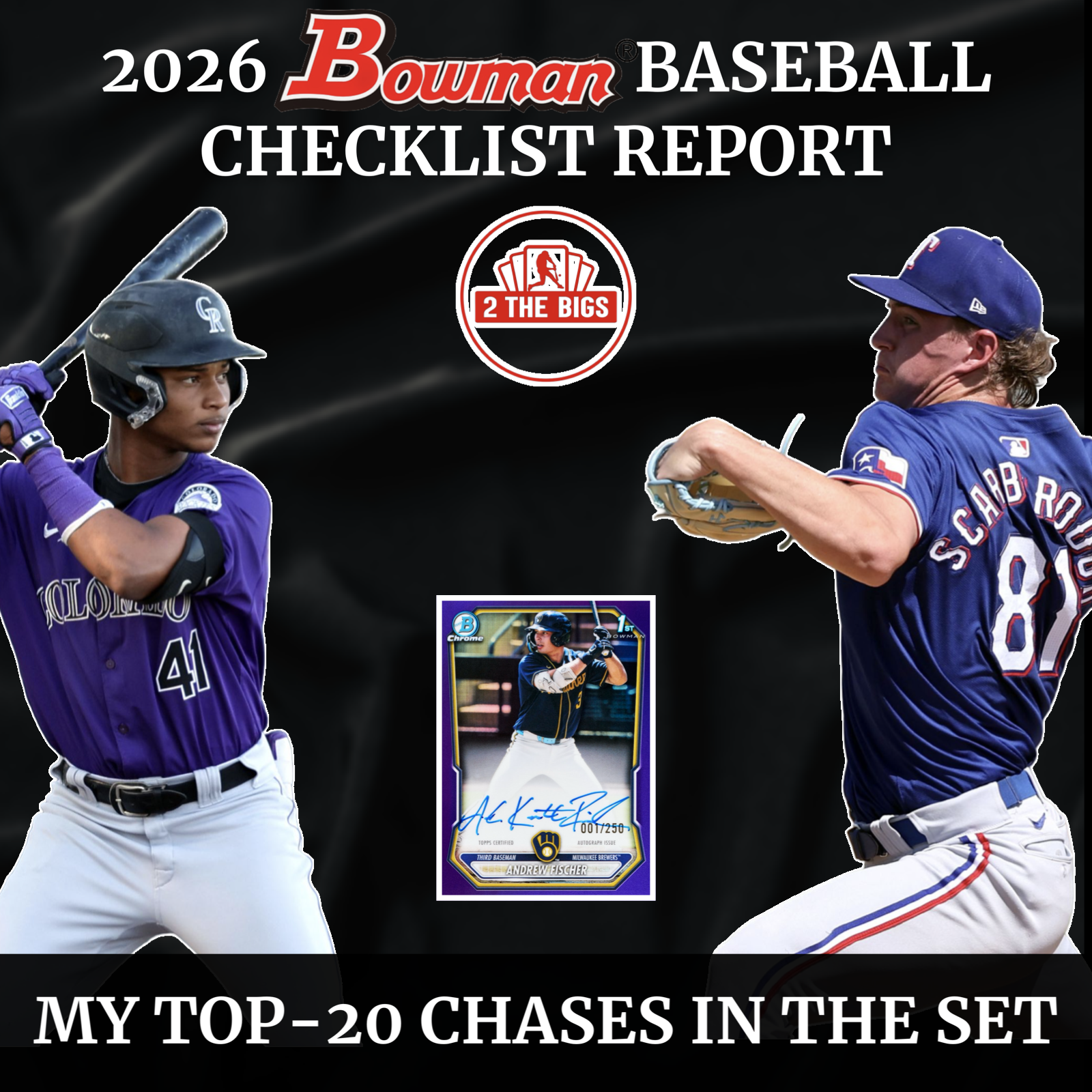 Top 20 Prospect Chases in 2026 Bowman Baseball (Checklist Report)